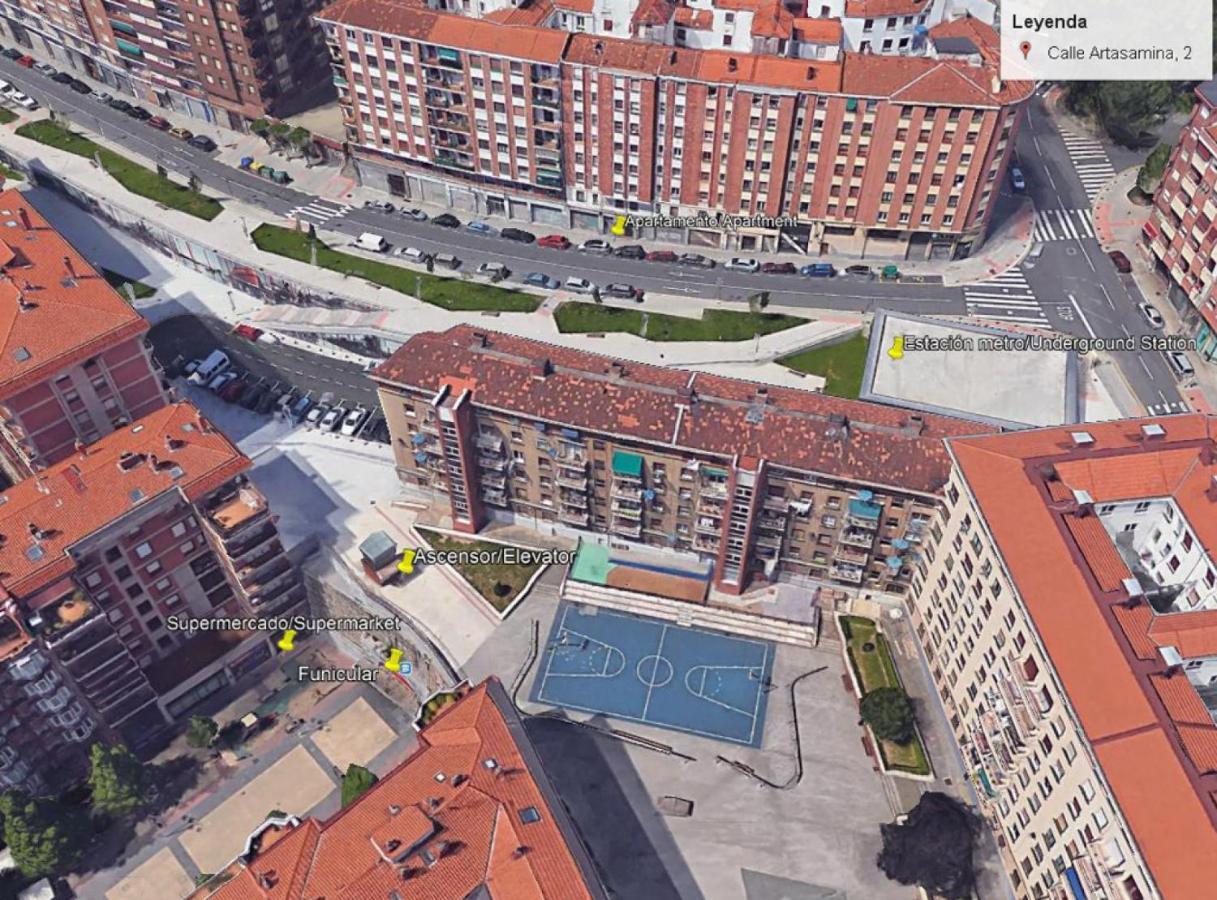 Calida Vivienda Turistica Centrica Junto Al Funicular Y Metro Appartement Bilbao Buitenkant foto